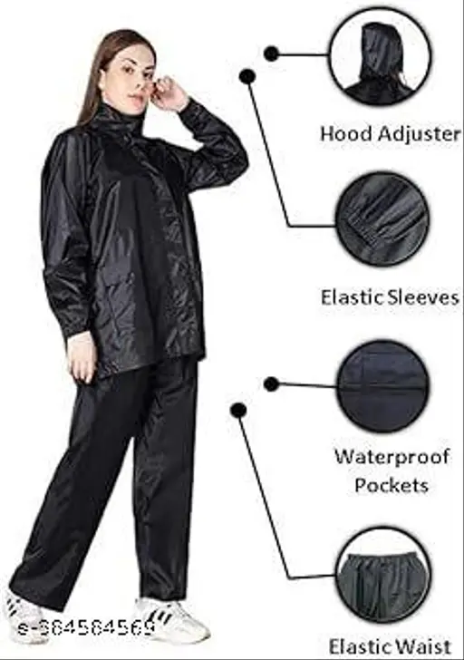 MenWomen Stylish RaincoatRainwearRainsuitbarsaatiOvercoat with Hoods and Side Pocket 100% Waterproof rain Suit for MenWomen Raincoat