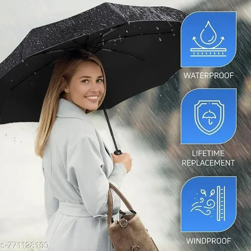 UV protection Green Umbrella Automatic open close for rain and sun protection 3 fold umbrella for men women kids boys girls big size large three fold stylish folding under windproof travel